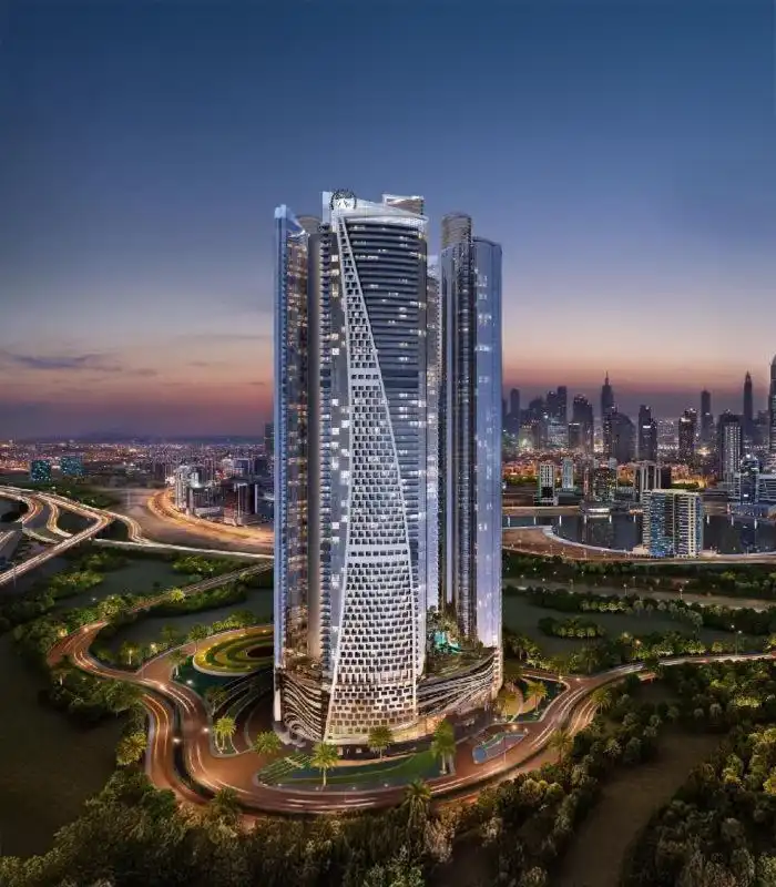 Balcony view from premium residential tower
